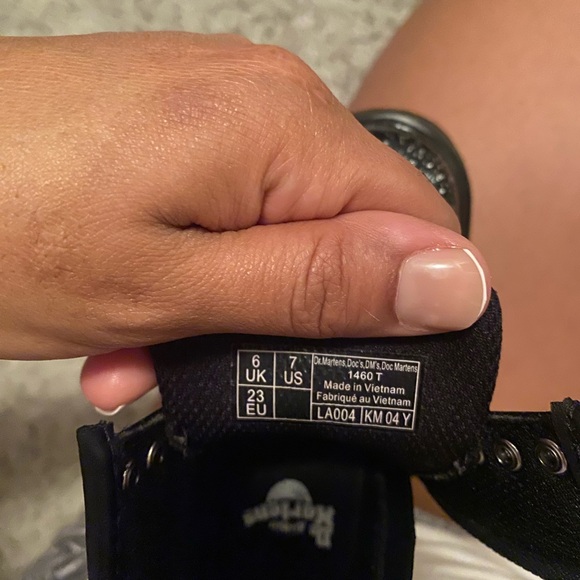 TODDLER 1460 GLITTER LACE UP BOOTS size 7 - Picture 2 of 9